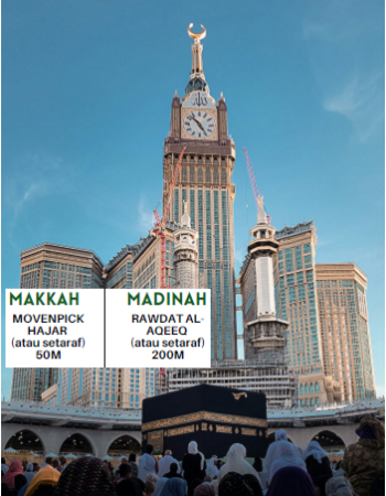 Umrah Gold Clock Tower 12H10M