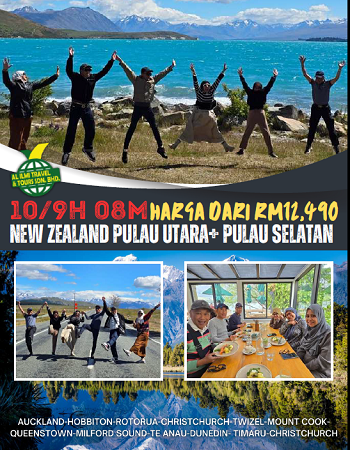 New Zealand Pulau Utara dan Selatan