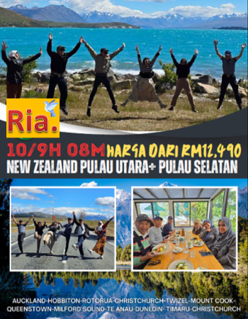 New Zealand Pulau Utara Pulau Selatan 9H8M