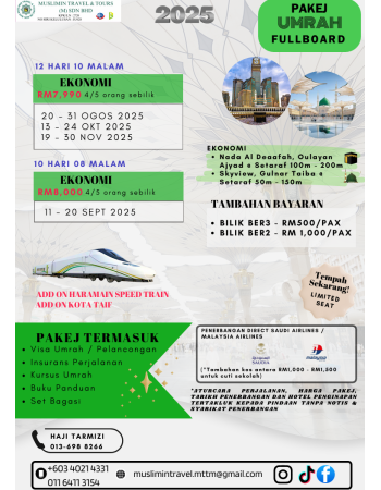 Umrah Fullboard 12H10/10H8M