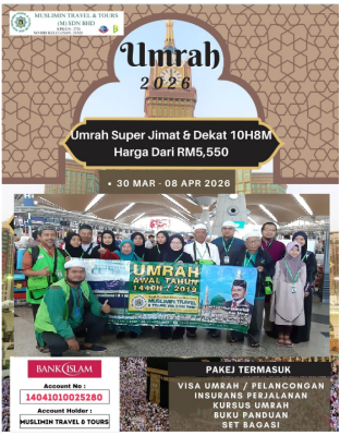 umrah super jimat dan dekat 10h8m