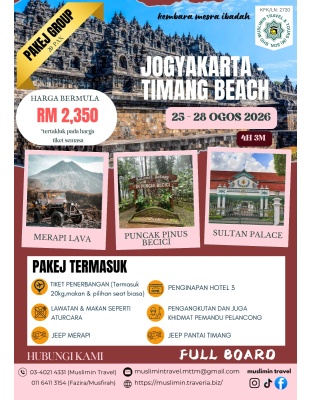 JOGYAKARTA- TIMANG BEACH 4H3M
