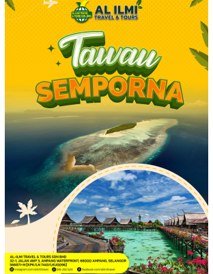PRIVATE SABAH TAWAU SEMPORNA 3H2M | 4H3M ALL-IN FULL BOARD