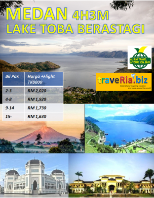 Private Medan - Lake Toba - Brastagi 4H3M