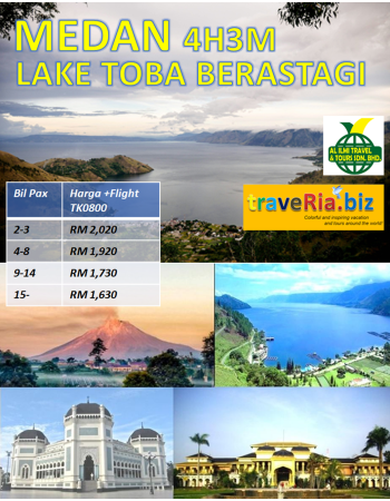 Private Medan - Lake Toba - Brastagi 4H3M